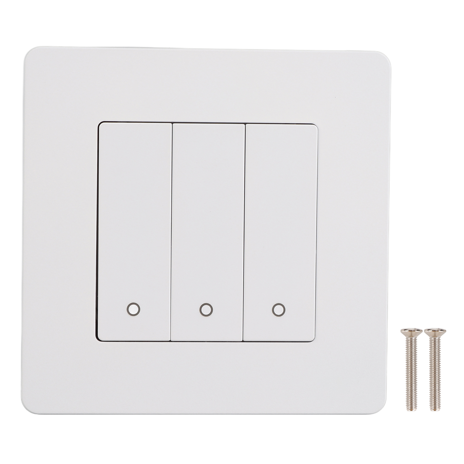 Zigbee 3-wege-touchschalter Ohne Neutralleiter, Timer Und Kippschalter, Tuya-kompatibel, Elegantes Weißes Design Für Smart Home