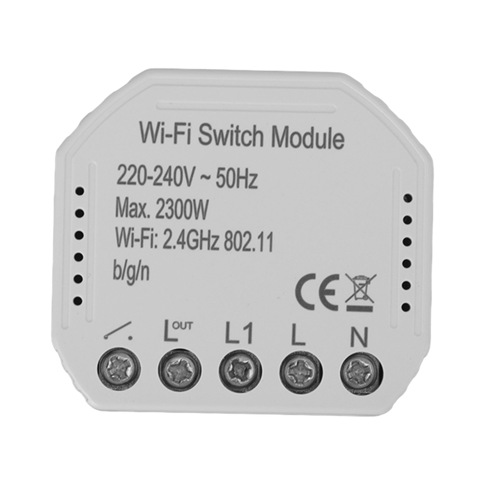 Tuya 2300w 220-240v Wlan-schaltmodul Ohne Hub, Alexa- Und Google-sprachsteuerung, Smart-life-kompatibel, Einfache Installation, Standardverpackung