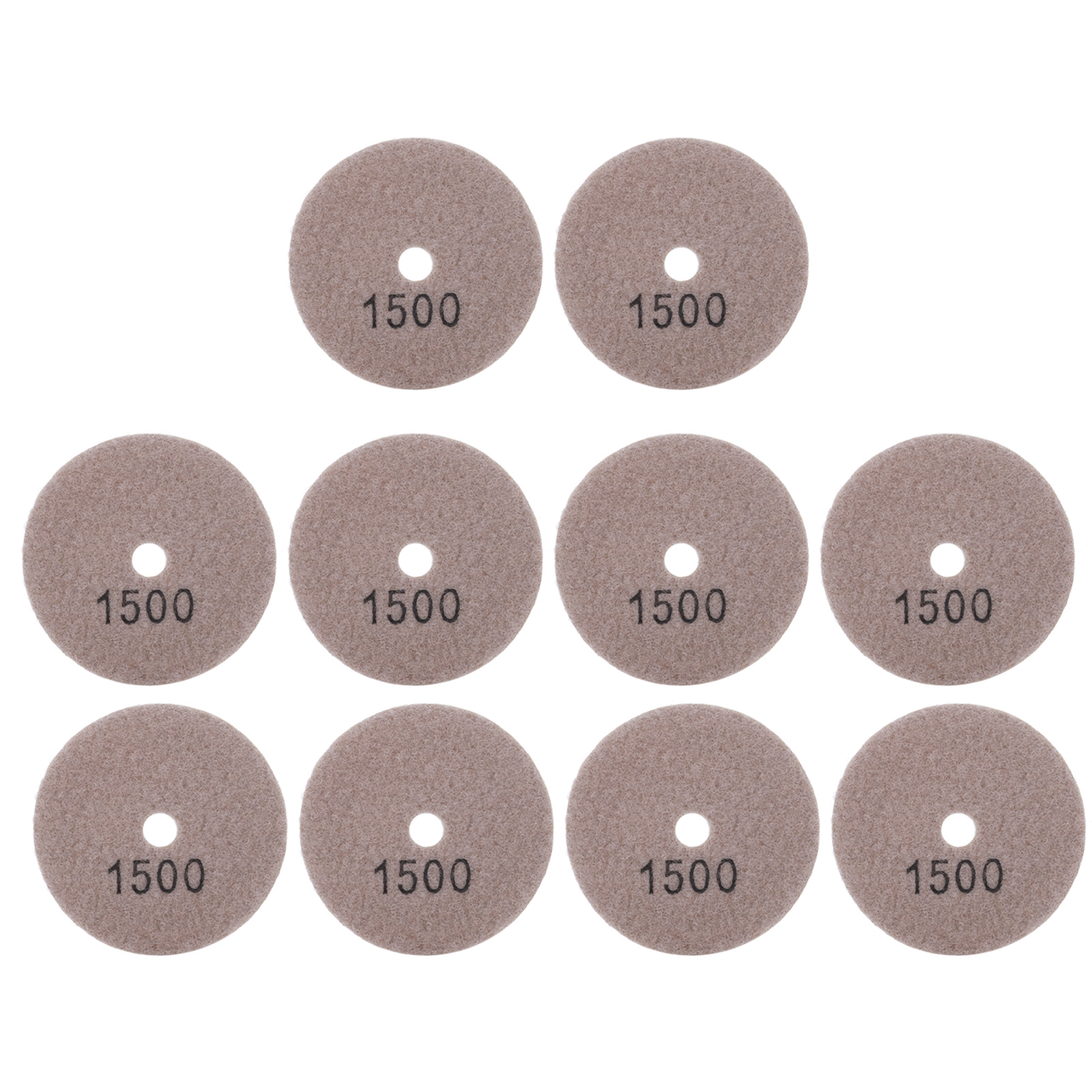 Set Mit 10 Diamantscheiben (80 Mm Durchmesser), Körnung 1500, Weiß, Zum Polieren Von Marmor, Beton Und Stein.