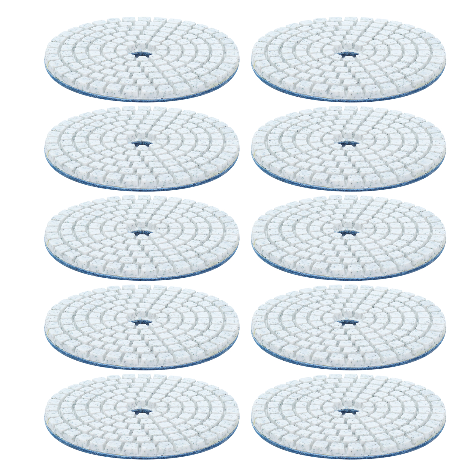 Set Mit 10 Diamant-nasspolierscheiben (80 Mm), Körnung 50, Für Granit Und Marmor