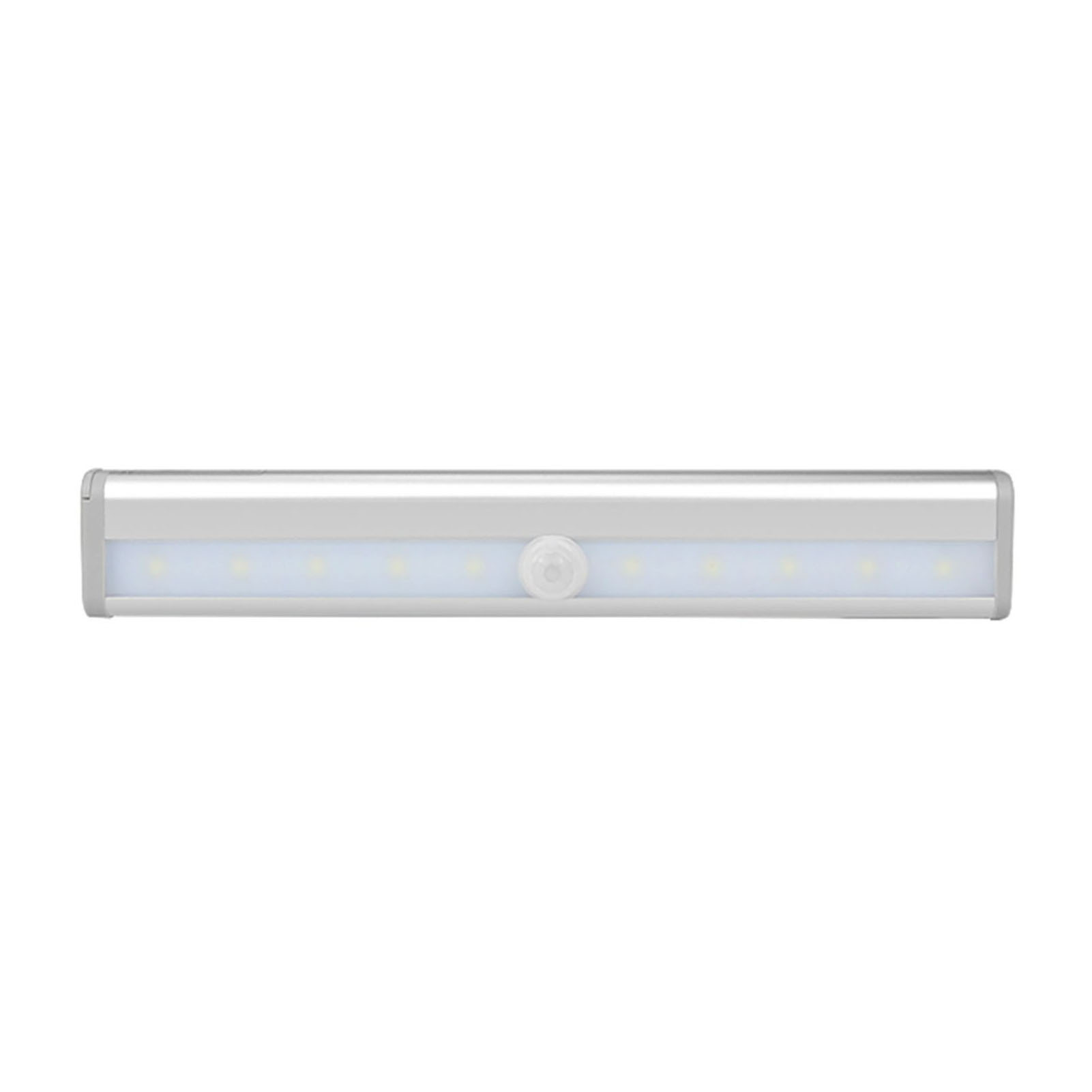 Led-schrankleuchte Mit Bewegungsmelder, Kabellos, Usb-aufladbar, 10 Kaltweiße Leds, Magnetisches Aluminiumgehäuse, Elegantes Design