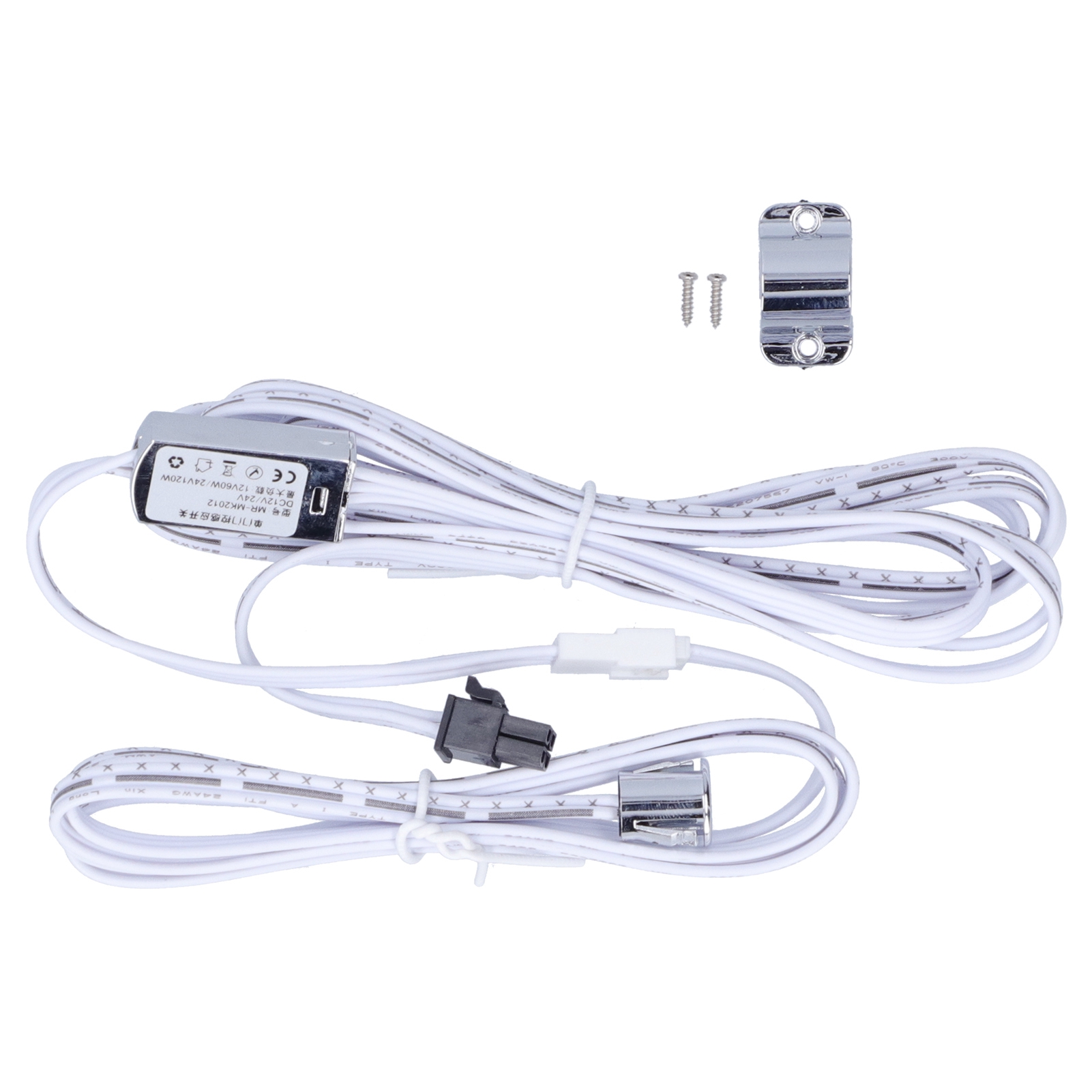 Toivize 12v Led-türschalter, Pvc-/messingkabel, 250 Cm, Automatische Bewegungserkennung Für Schränke, Kleiderschränke Und Küchenmöbel