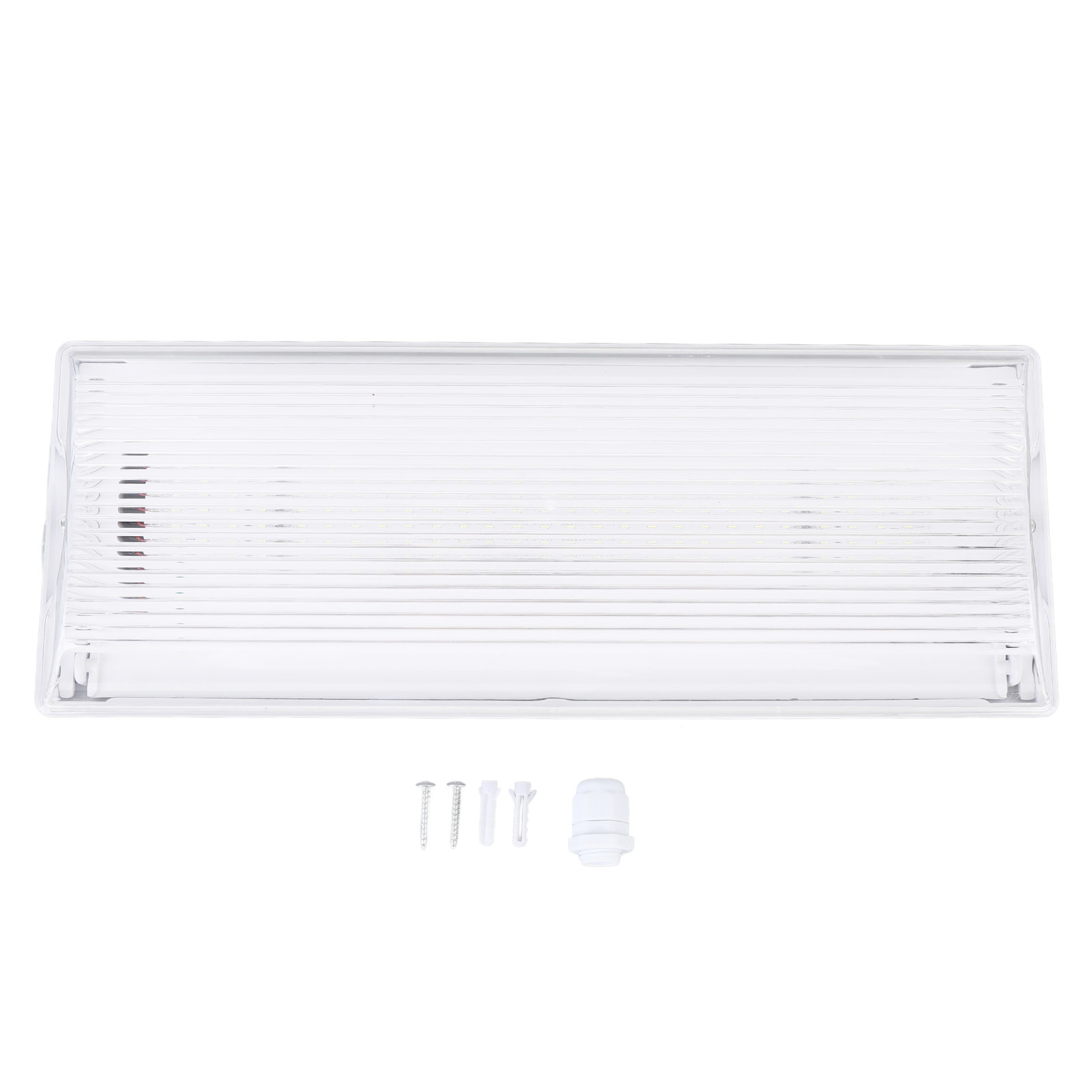 Ip65 3w Led-notleuchte Mit Zwei Leuchtenköpfen, Abs, 3 Stunden Autonome Sicherheitsbeleuchtung Für Notausgänge, Hotels, Supermärkte
