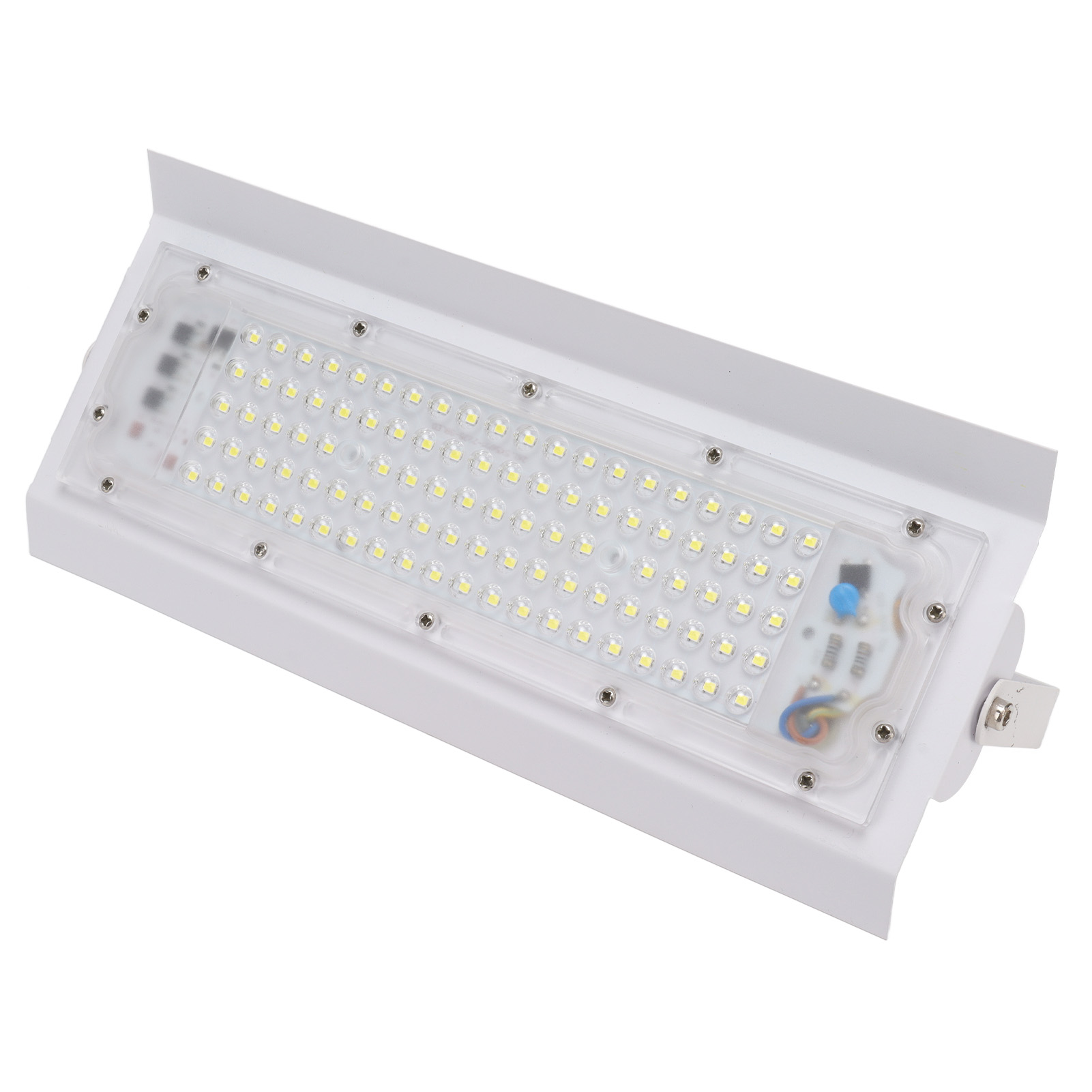 Toivize 100w 5000lm Ip66 Wasserdichter Led-fluter, Kaltweiß, Aluminium, Für Den Außenbereich, Hof, Baustellensicherheit, 220v