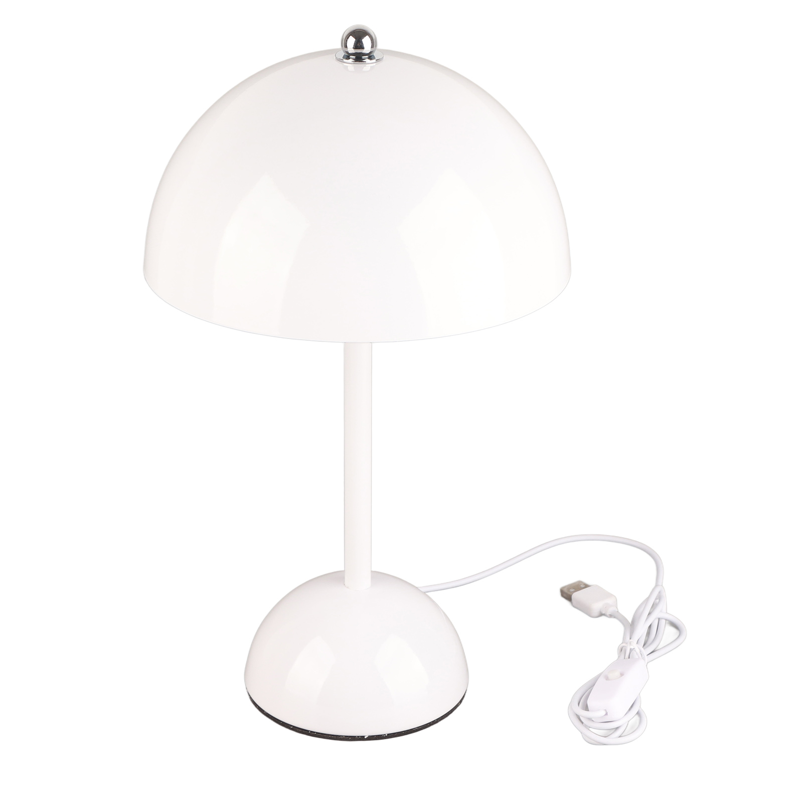 Toivize Led-schreibtischlampe, Weiß/elfenbeinfarben, Nordisches Design, Metall, 18 X 30 Cm, Stufenlos Dimmbar, 3 Farben