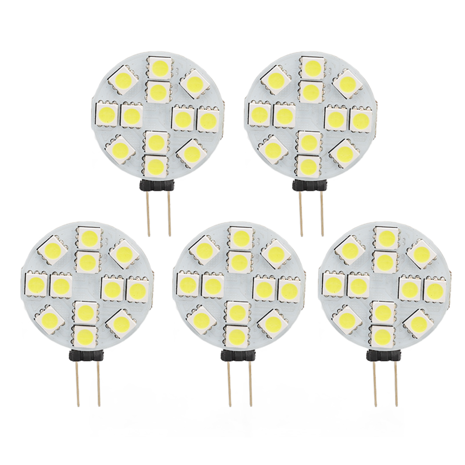 Toivize G4 2w 12v Led-lampen, Kaltweiß 6000k, 180° Abstrahlwinkel, Halogenersatz Für Wohnmobile Und Boote, 5er-pack