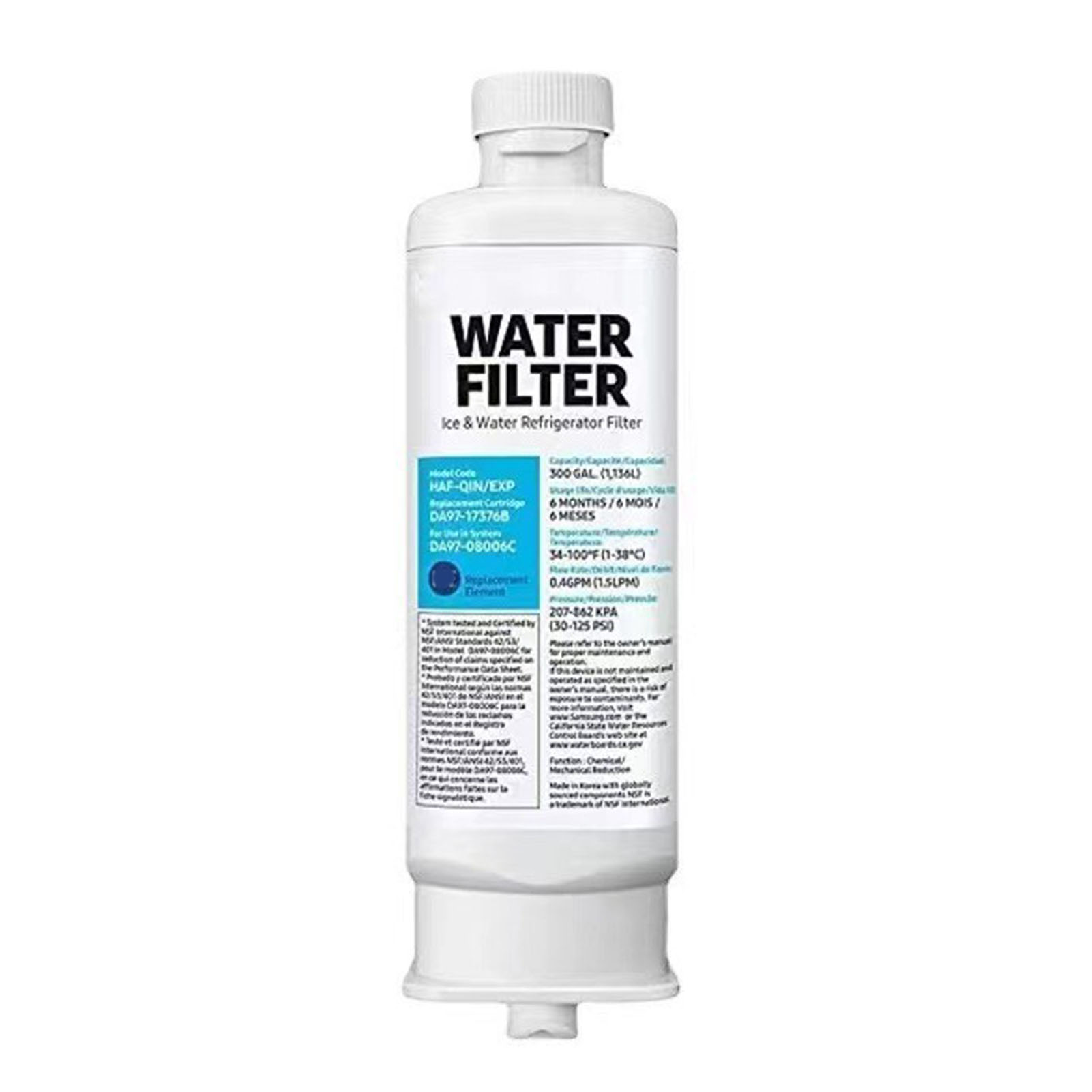 Yuexinghui Da97-17376b Kühlschrank-wasserfilterkartusche, Hochleistungs-wasserfilter Aus Wasserdichtem Abs Für Reines Wasser