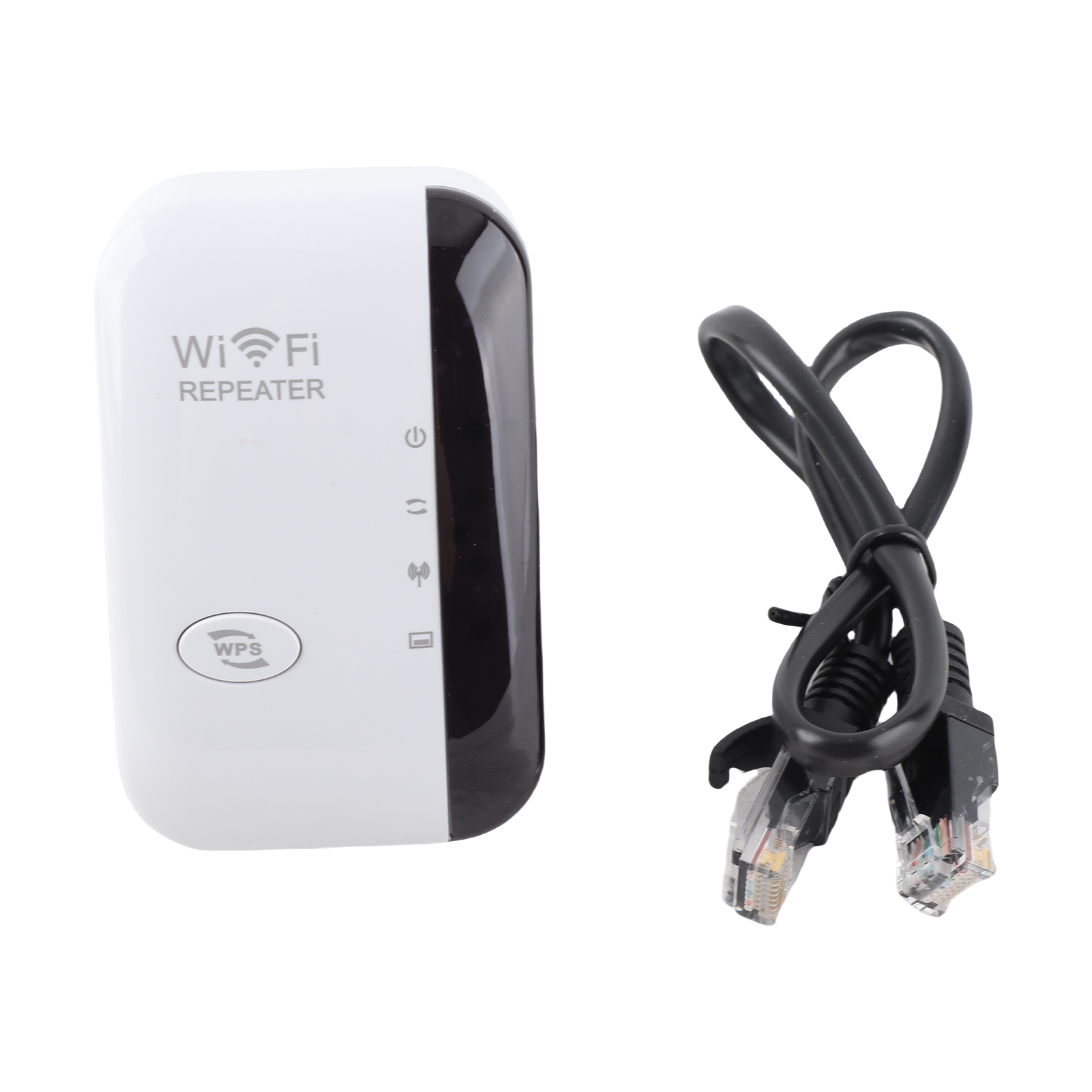 300 Mbit/s Wlan-repeater, Drahtloser Signalverstärker, Eu-stecker, Weißes Abs-gehäuse, Kompakt, Schnelle Wps-einrichtung Für Zuhause Und Büro