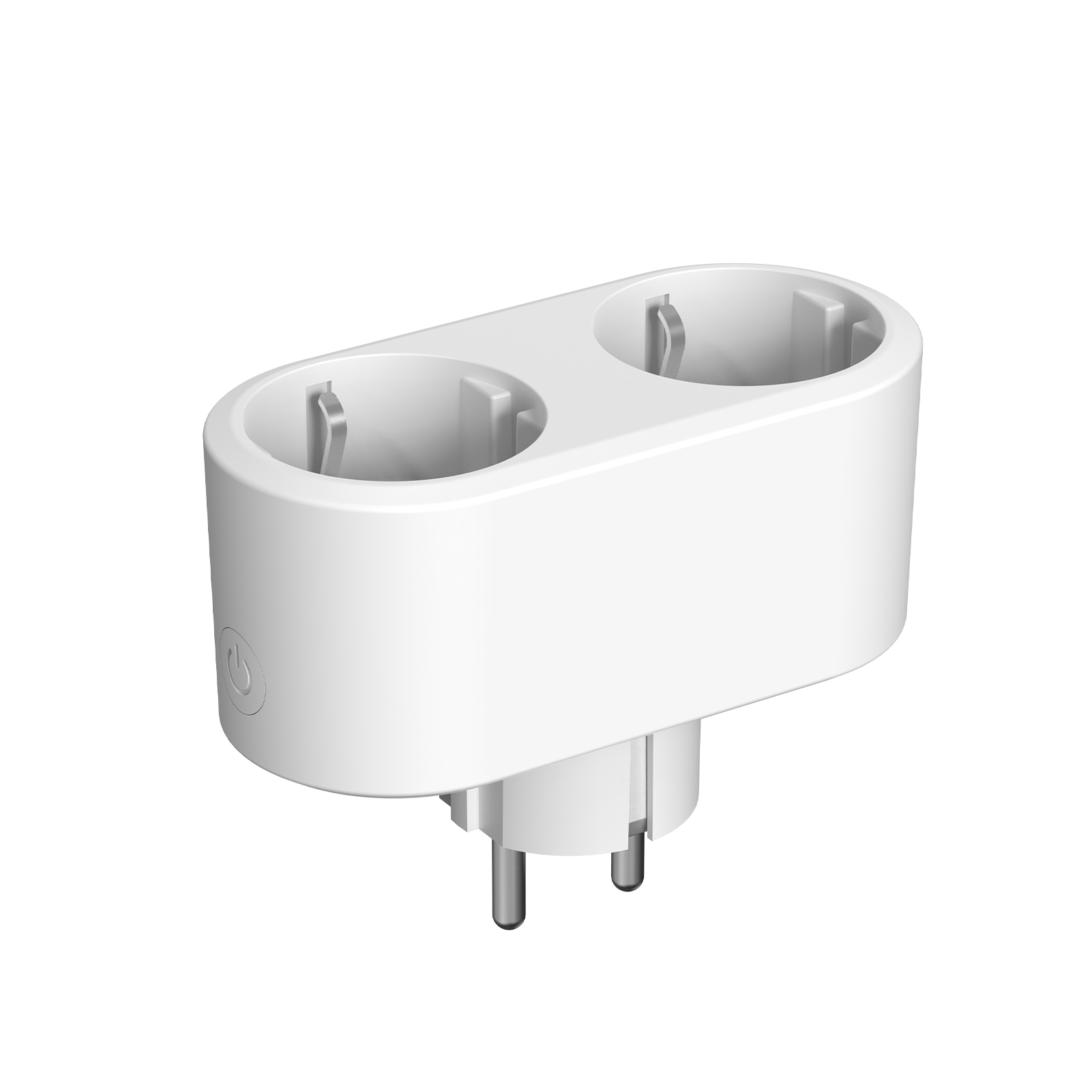 Toivize 16a Dual-wlan-steckdose Mit Alexa- Und Google-sprachsteuerung, Timer Und Energiemonitoring, Weiß