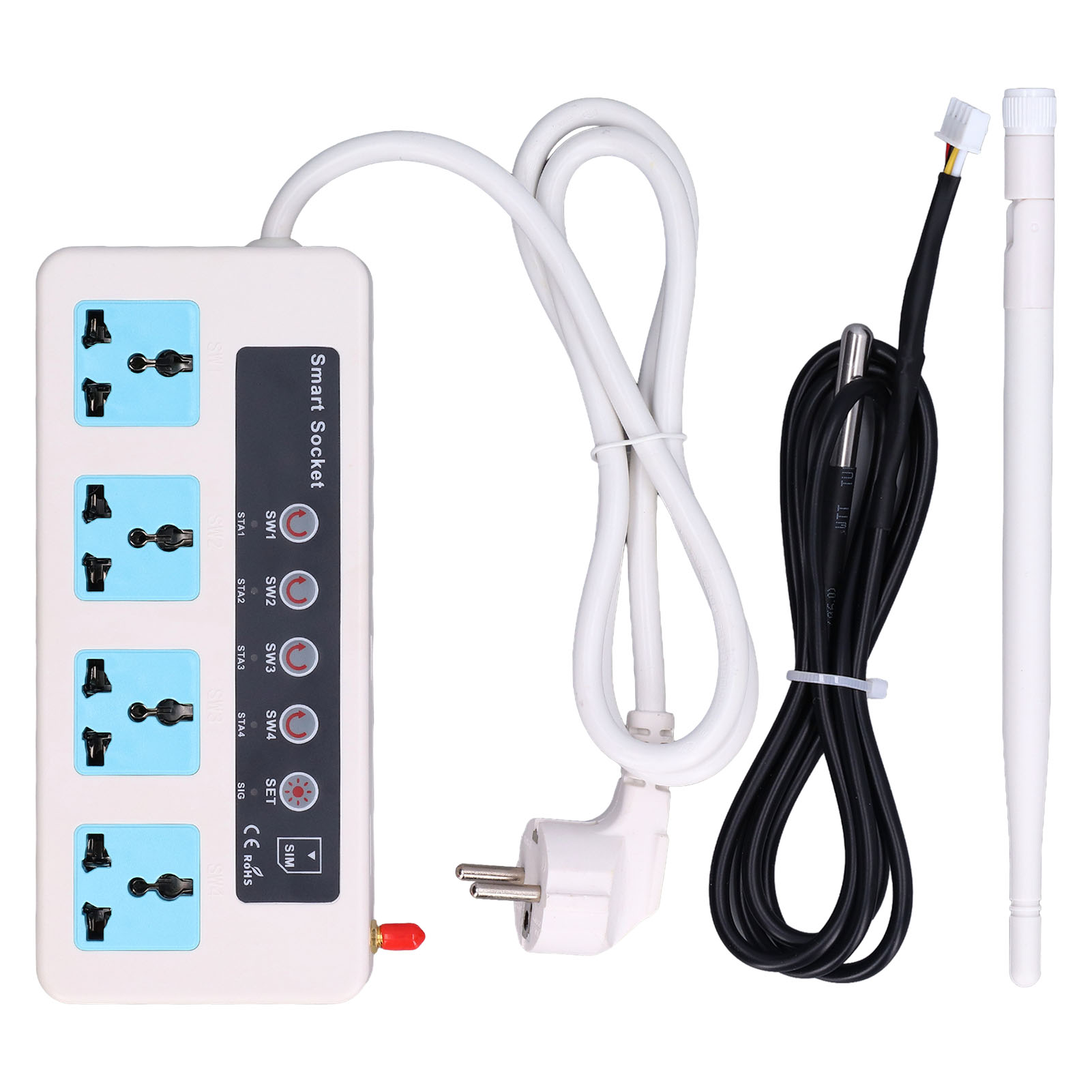 Toivize Sc4-gsm Smart-steckdosenleiste Mit Gsm-fernbedienung, Robust Und Hochleitfähig