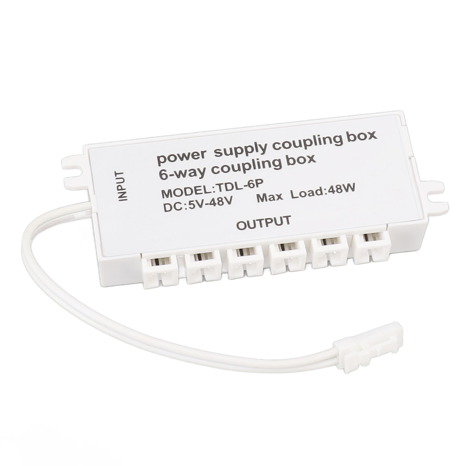 Dc-led-verteilerkasten - Tdl-6p - 6-polig, Dupont Abs