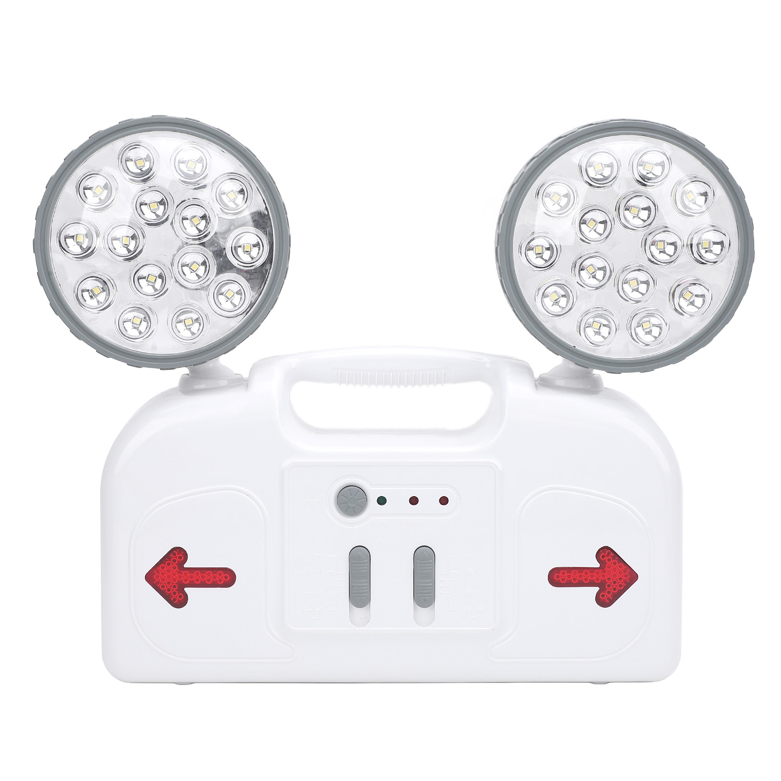 Zweiflammige 6-w-led-notbeleuchtung, Robustes Abs-gehäuse, 3 Stunden Akkulaufzeit, Einfache Wandmontage Für Notausgänge