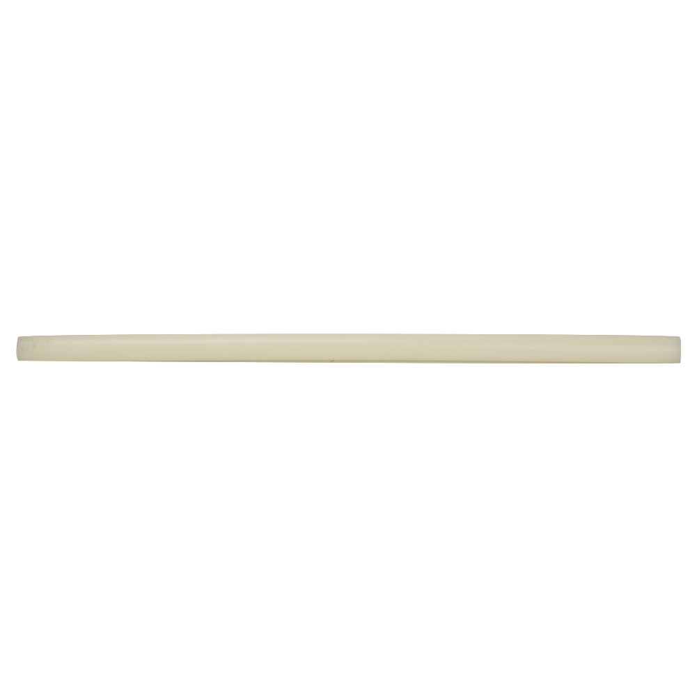Runder Nylonstab, Ø 20 Mm X 500 Mm, Weiß, Hohe Verschleiß- Und Schlagfestigkeit.