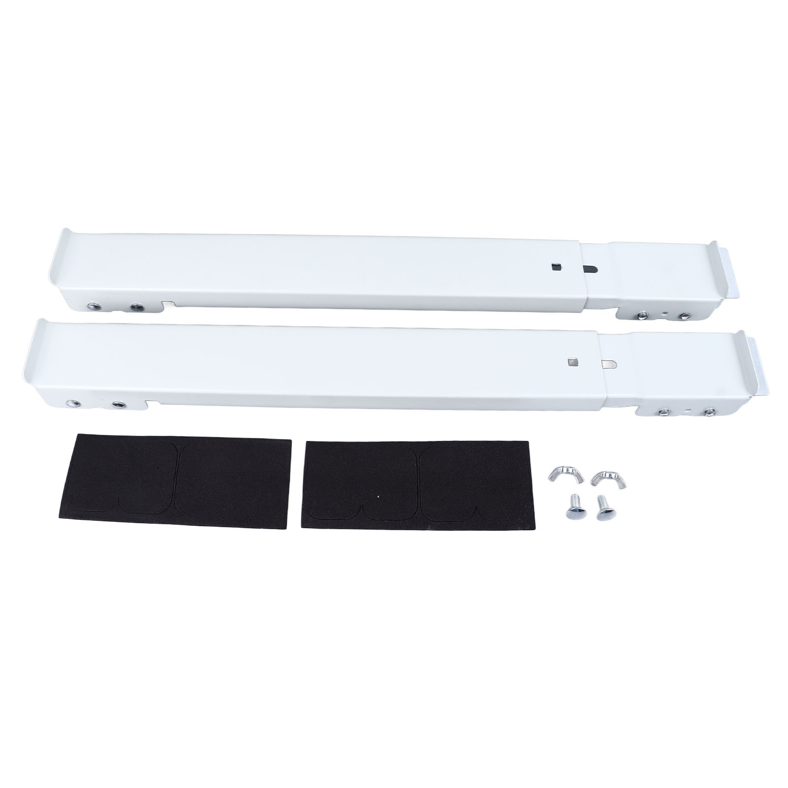 Rollbarer Ständer Für Waschmaschine Und Kühlschrank, Verstärkter Weißer Stahl, Verstellbar 45–70 Cm, Set Mit 2 Ständern Und 24 Rollen