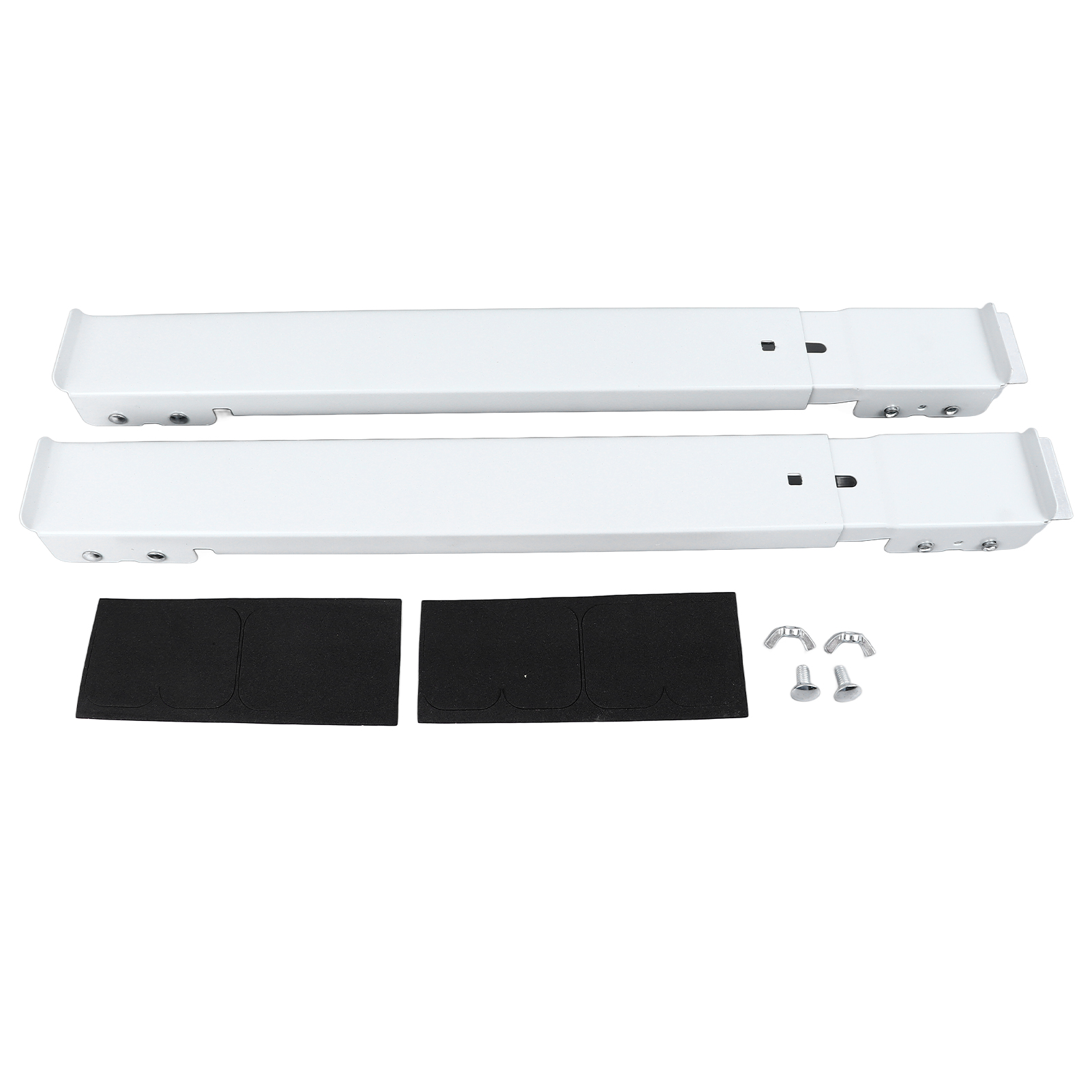 Rollen Für Waschmaschine Und Kühlschrank, Höhenverstellbar Von 45 Bis 70 Cm, Aus Weißem Stahl, Mit Bremse, Leise, Tragkraft 300 Kg, Für Waschmaschine Und Kühlschrank, 2er-set
