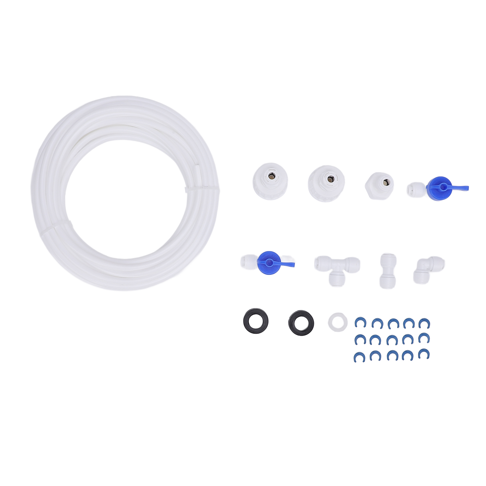 Toivize 1/4" Kühlschrank-wasseranschluss-set, 10 M Lebensmittelechter Pe-schlauch, Bpa-freie K-typ Universal-anschlüsse