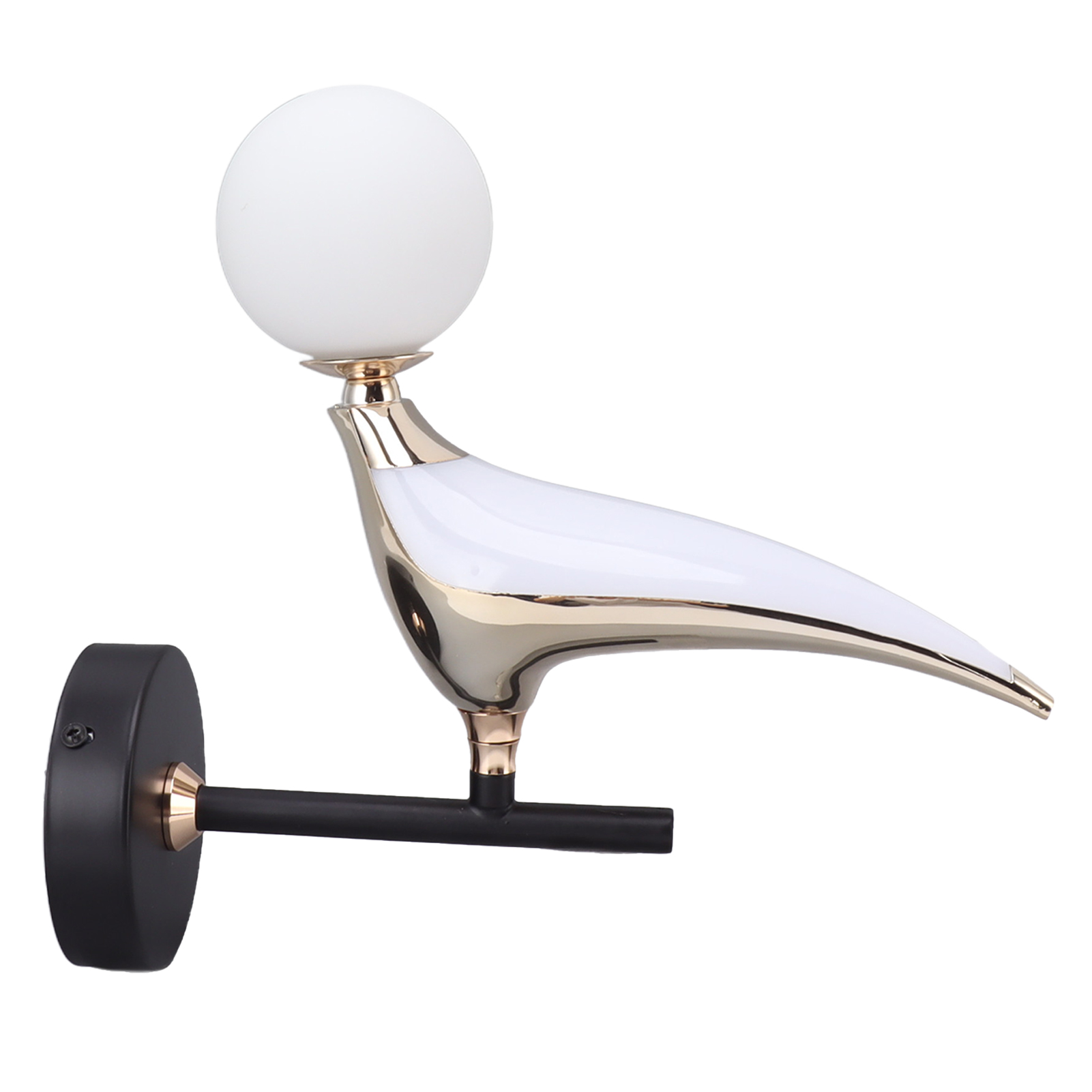 Toivize G9 Elegante Wandleuchte Im Vogel-design Aus Glas Und Metall