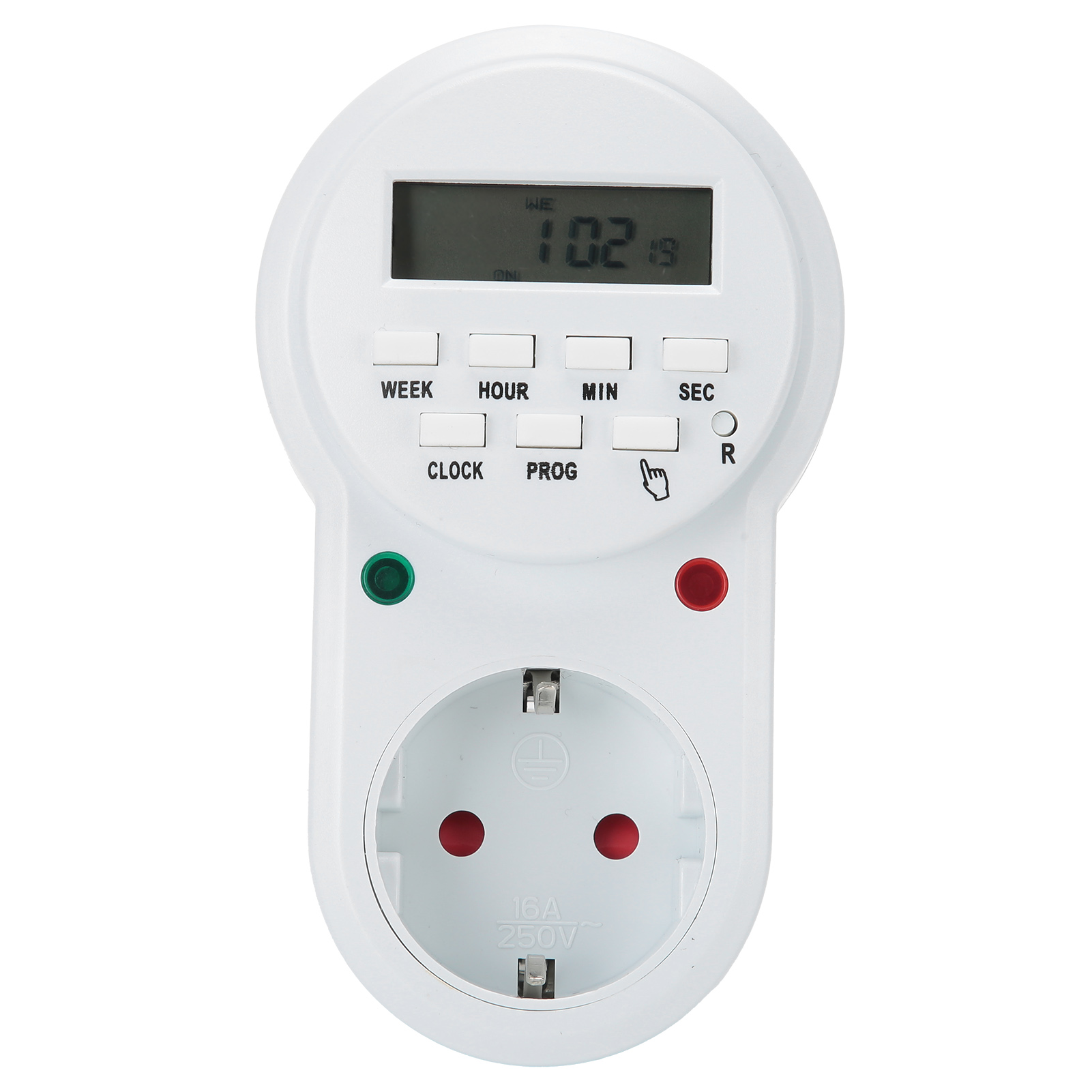 Toivize 16a 250v Digitale Programmierbare Steckdose Mit Integriertem Akku, 7-tage-zyklus-timer Für Beleuchtung Und Heizung