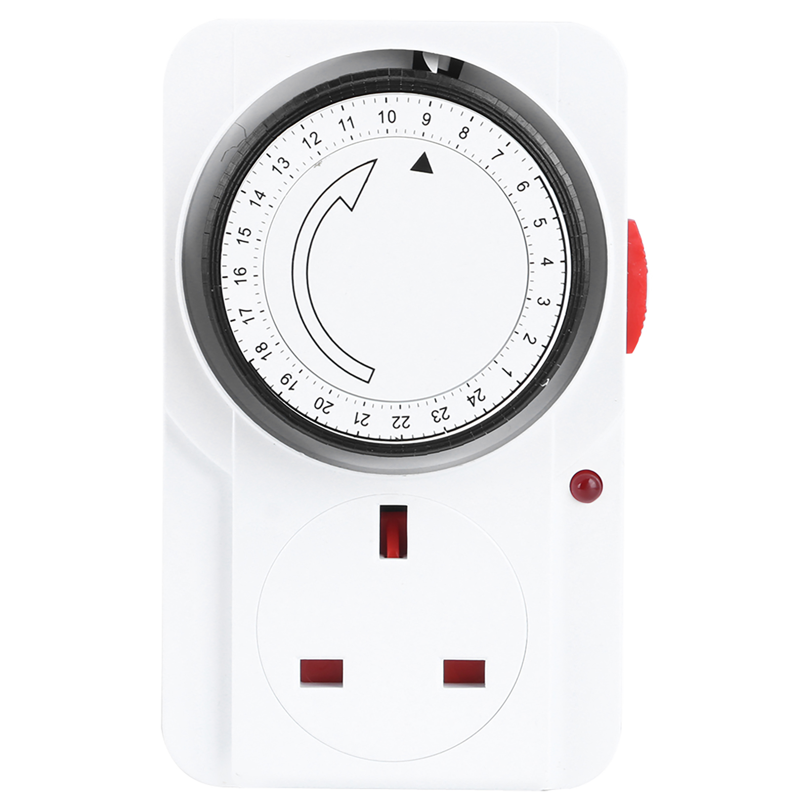 Toivize 24-stunden-programmierbare Mechanische Steckdose, 13-a-zeitschaltuhr, Flammhemmender Pc