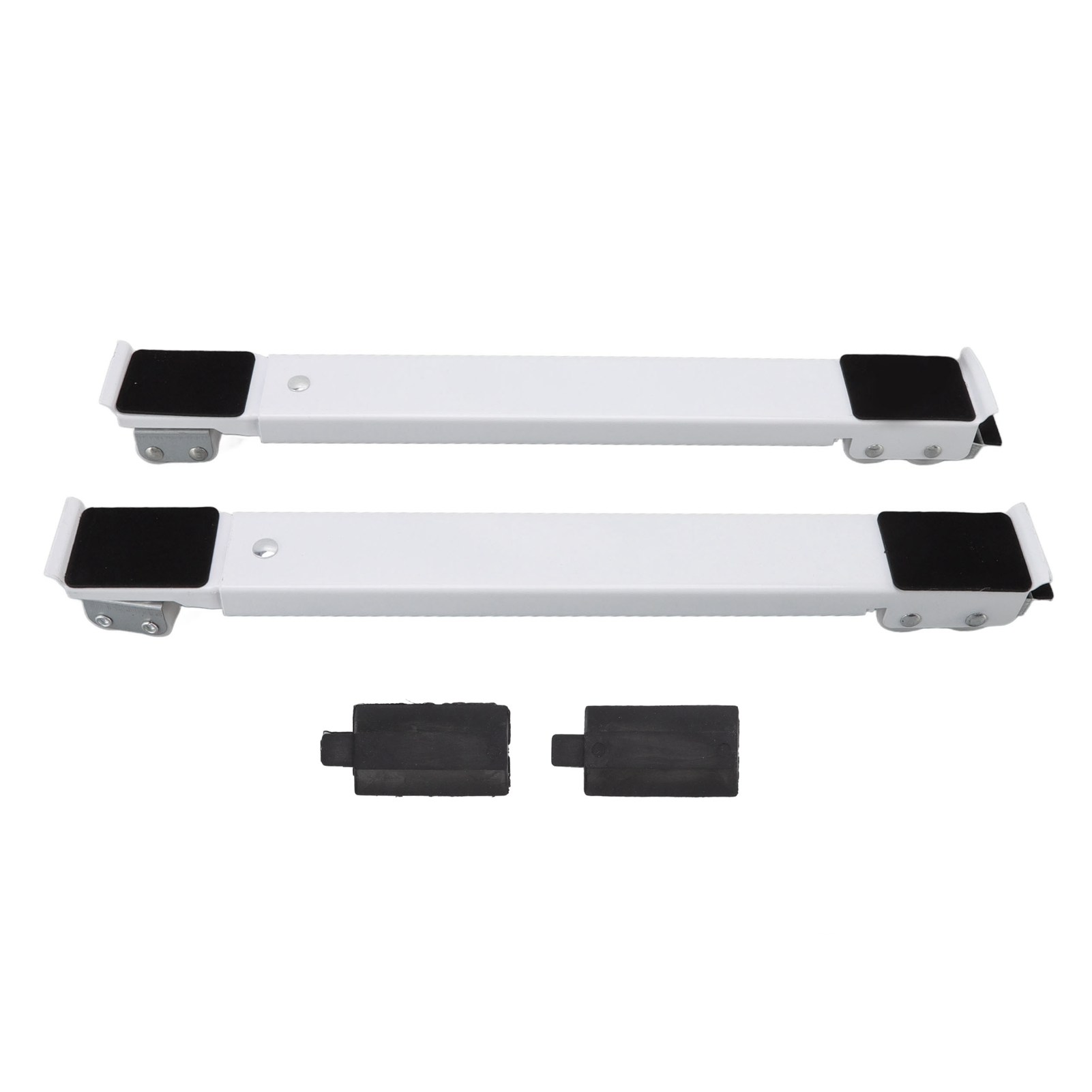 Ausziehbarer, Rollbarer Geräteständer, Tragkraft 300 Kg, Höhenverstellbar Von 45 Bis 70 Cm, Weiß, 2er-set