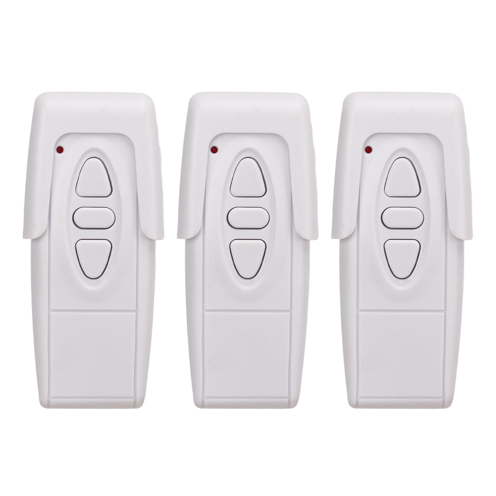 Toivize 433-mhz-funkfernbedienung, 3er-pack Für Garagentore Und Rollläden, Integrierte Batterien, Robustes Abs-gehäuse, Einfache Installation