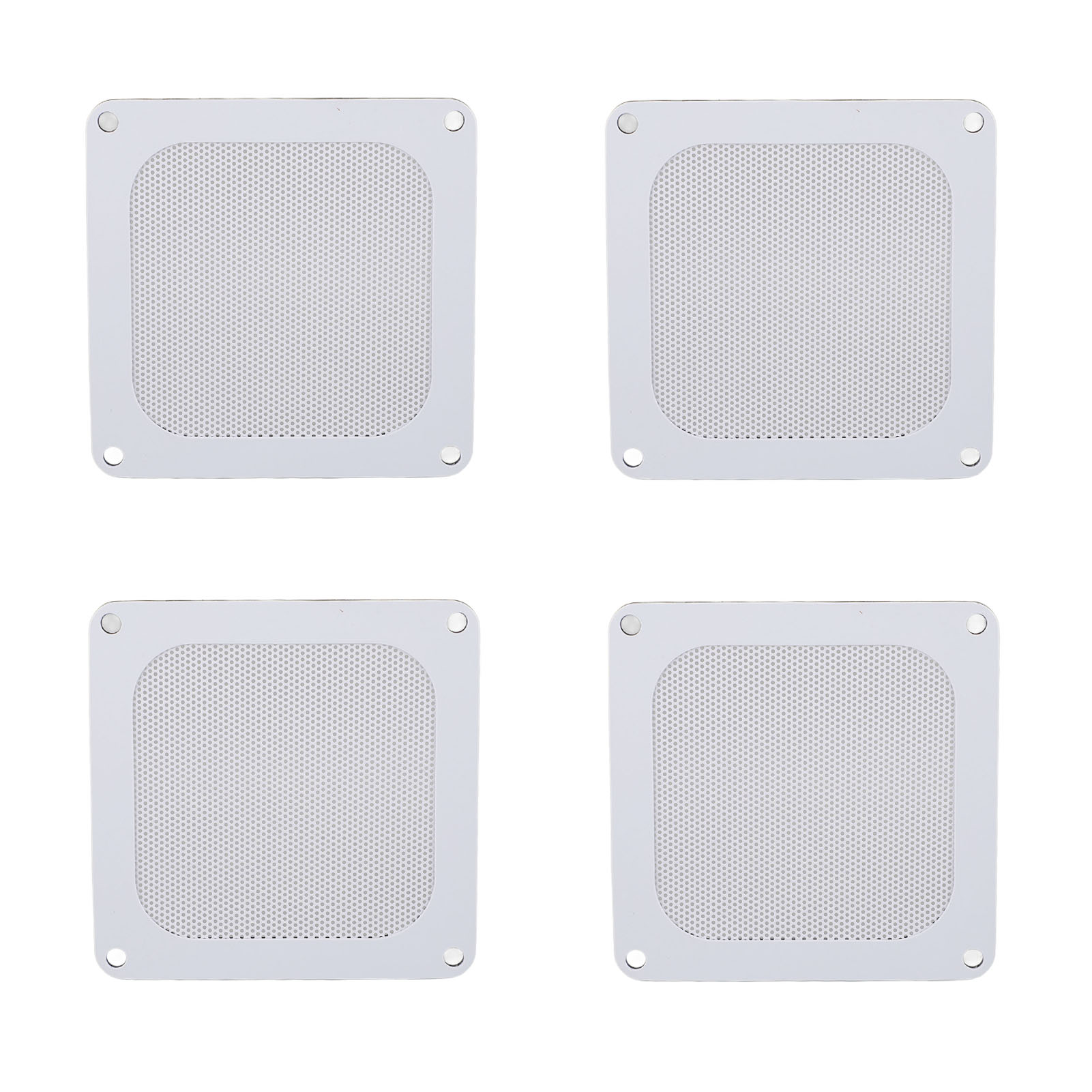 Pc-staubfilter – Toivize – 93 X 93 Mm – Magnetisches Pvc, Weiß, 4er-pack