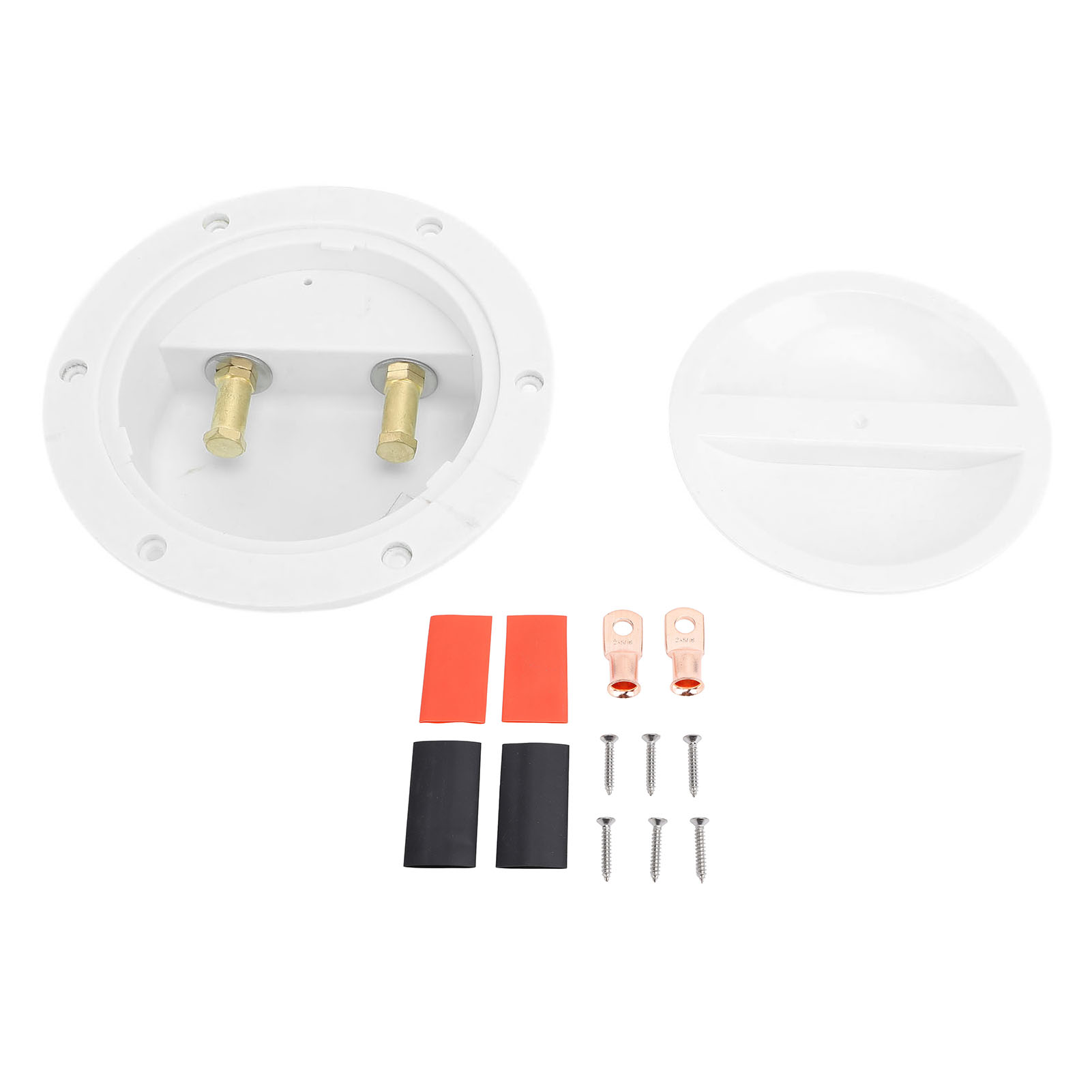 Wasserdichte Marine-anschlussdose, Weiß, Abs + Metall, 6–32 V Dc, 14-teiliges Set Für Boote, Yachten, Wohnwagen, Angel- Und Elektrogeräte