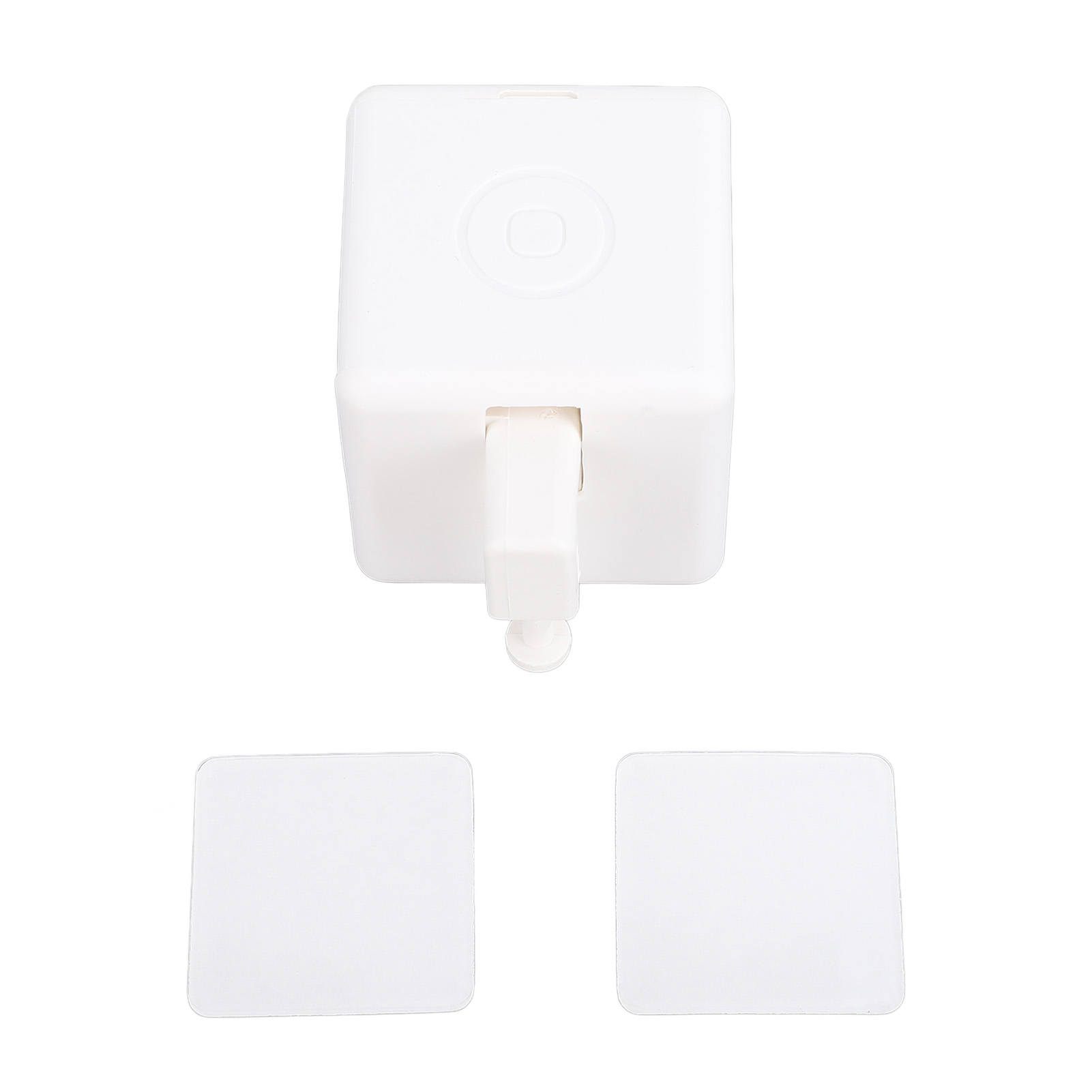 Weißer Kabelloser Bluetooth-smart-druckknopf – Sprach- Und Touchsteuerung, Integrierter Akku, Einfache 5-sekunden-installation