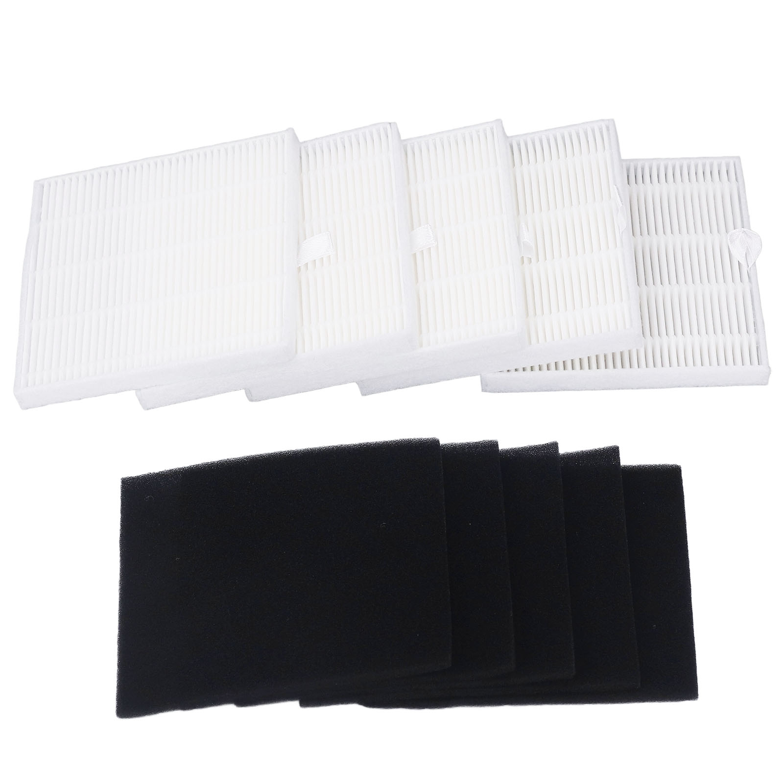 Packung Mit 5 Waschbaren Hepa-filtern Für Ilife A7 V80 V8s Saugroboter Mit Hocheffizienten Baumwollpads