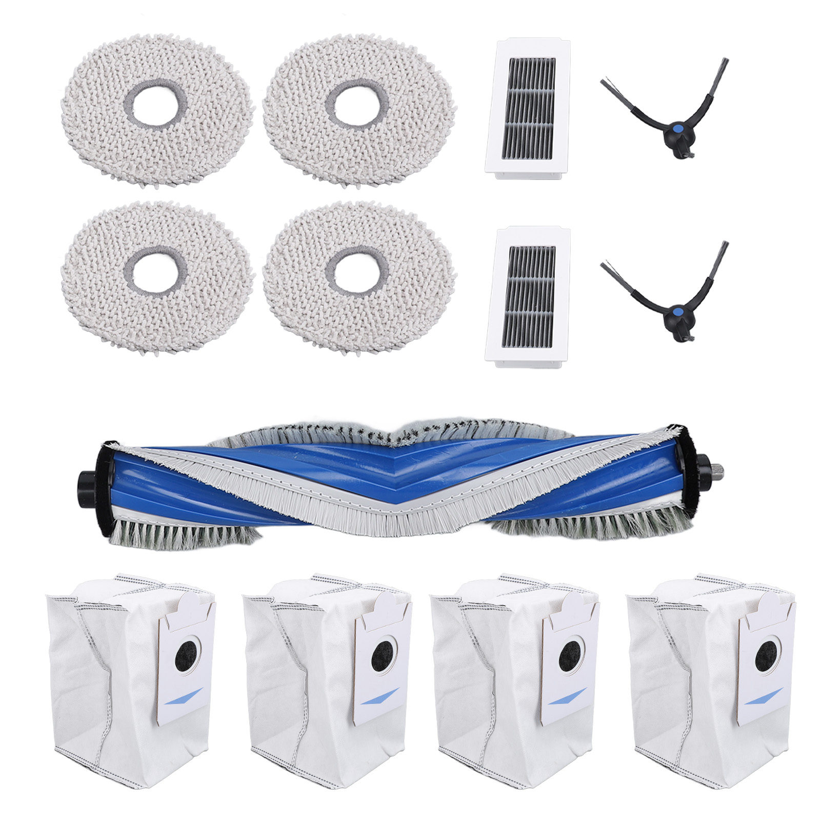 Zubehörset Für Ecovacs X5 Omni Und X5 Pro Saugroboter, Inklusive Hauptbürste, Seitenbürsten, Hepa-filter, Reinigungstücher Und Beutel