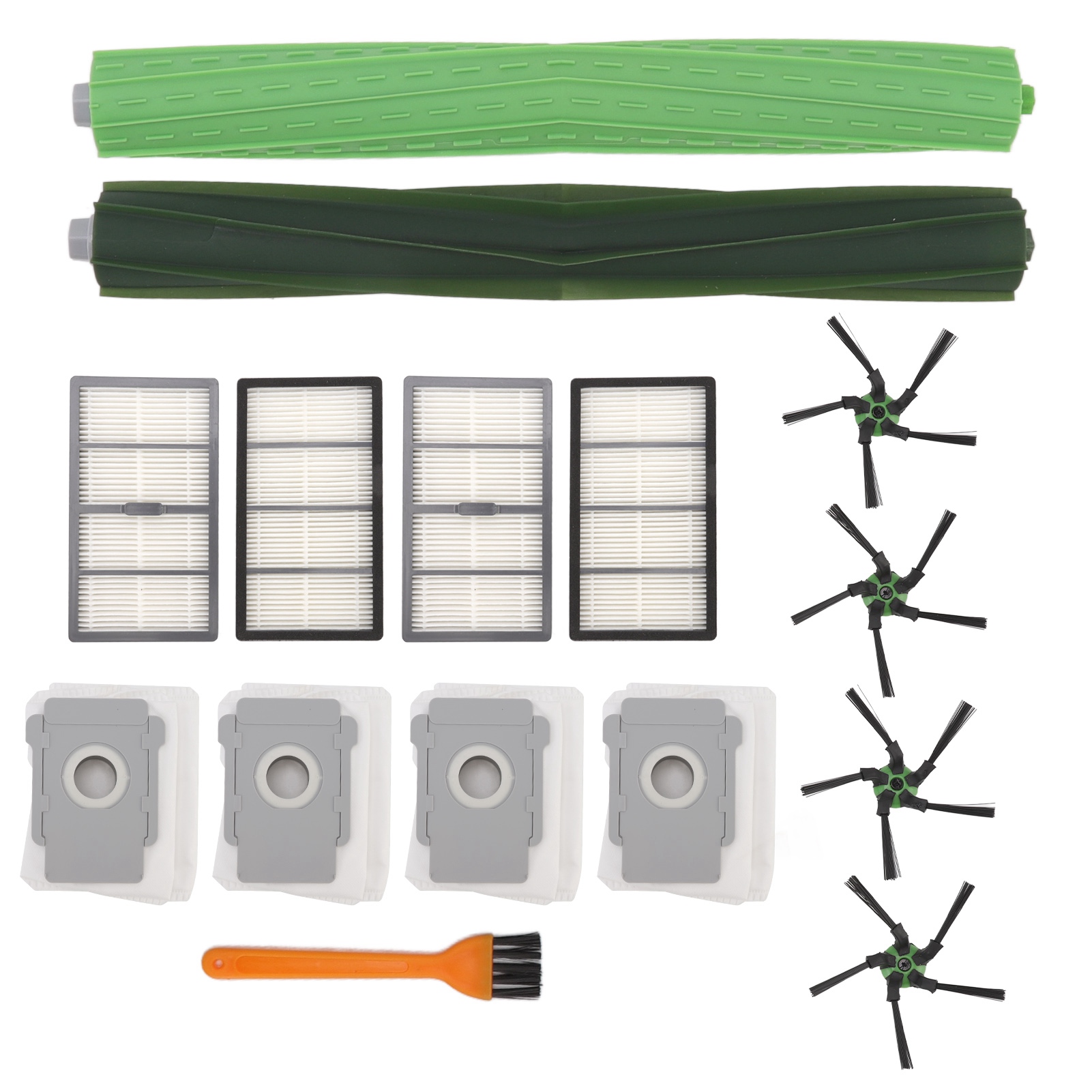 Zubehörset Für Roomba S9/s9+: 2 Hauptbürsten, 4 Seitenbürsten, 4 Hepa-filter Und 4 Kompatible Staubbeutel