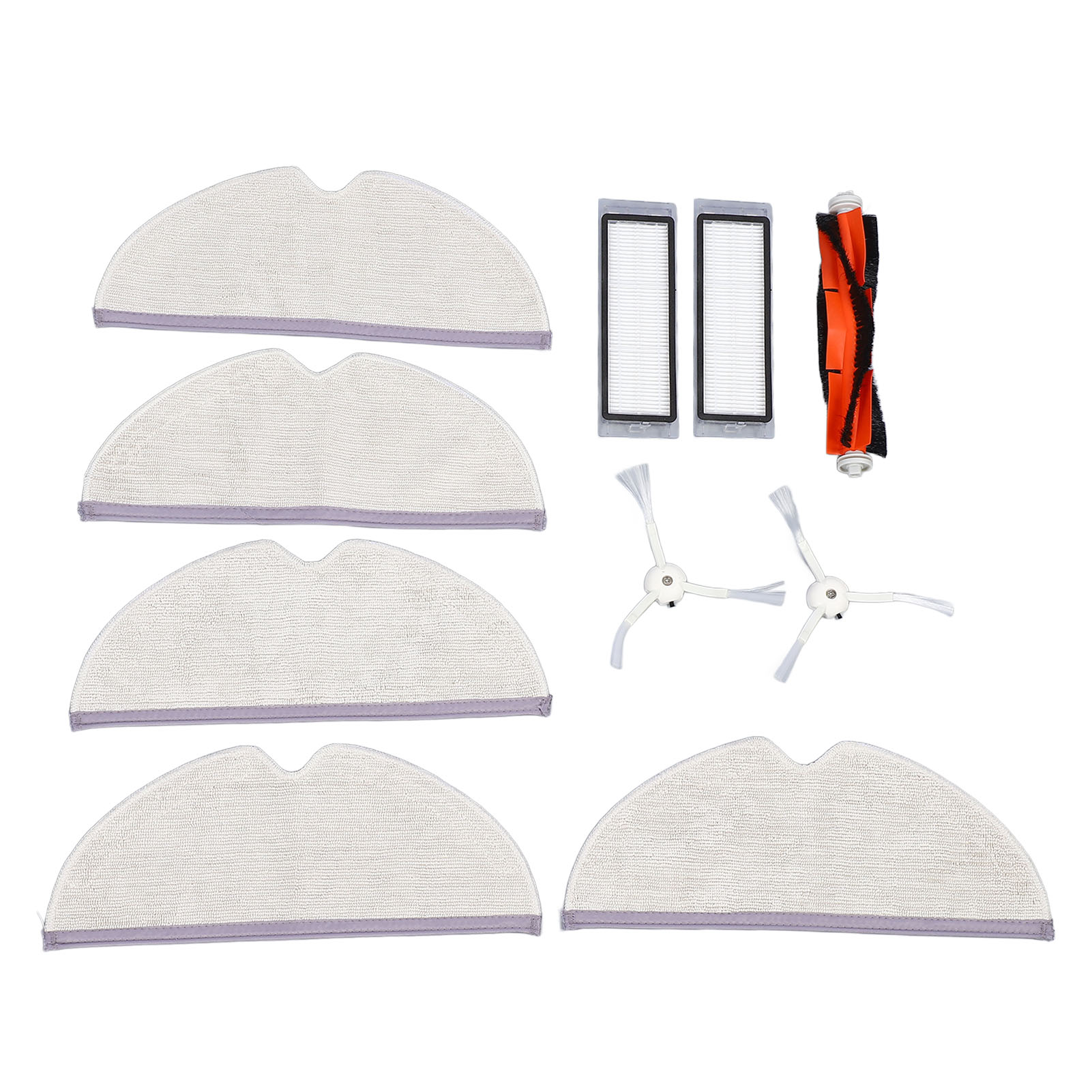 Zubehörset Für Den Xiaomi S50/s51 Saugroboter: 2 Filter, 2 Seitenbürsten, 1 Hauptbürste, 5 Reinigungstücher