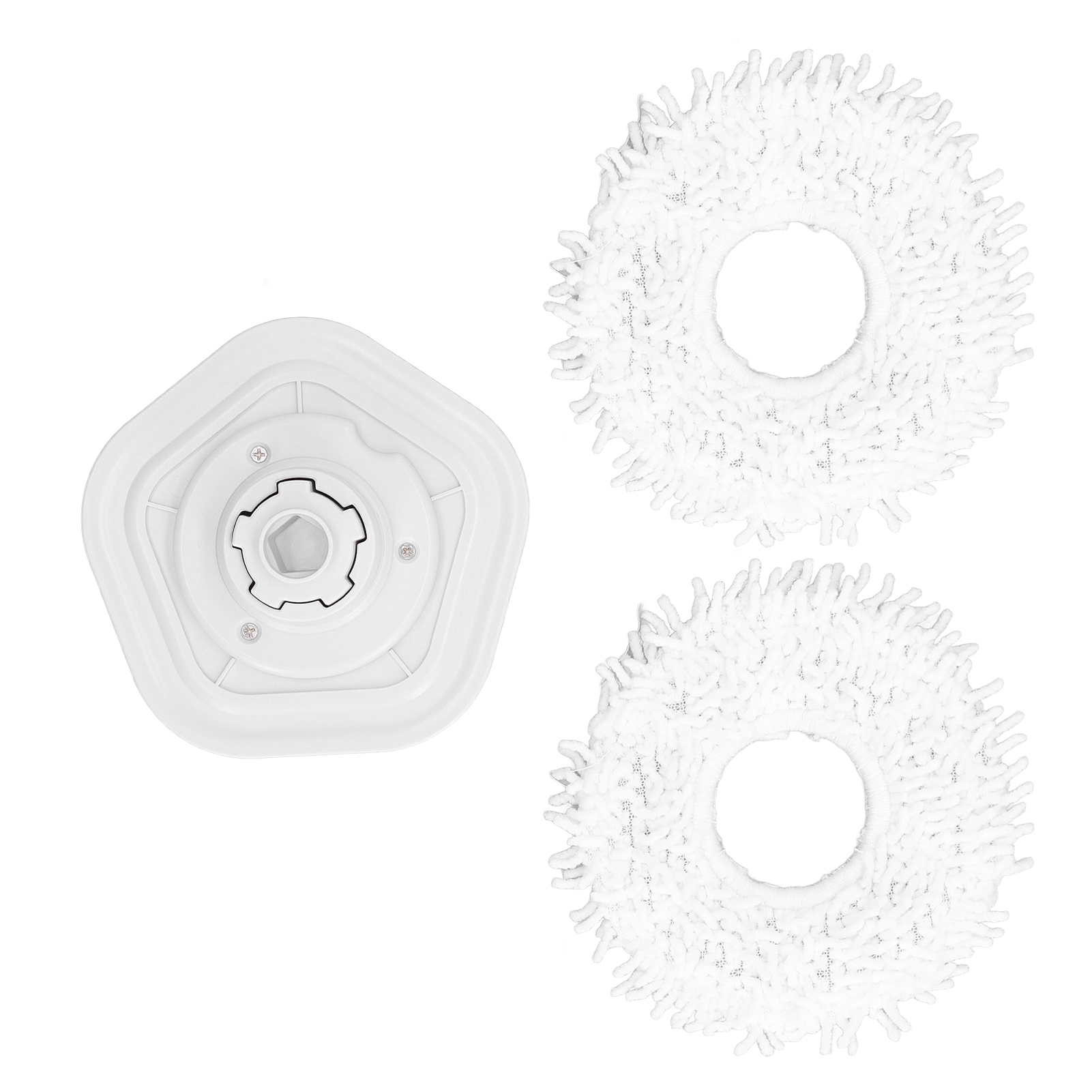 Set Mit 2 Mikrofasertüchern + Abs-halterung Für Die Wischroboter Dreame W10 Und W10 Pro, Hohe Saugfähigkeit, Schonend Zu Böden