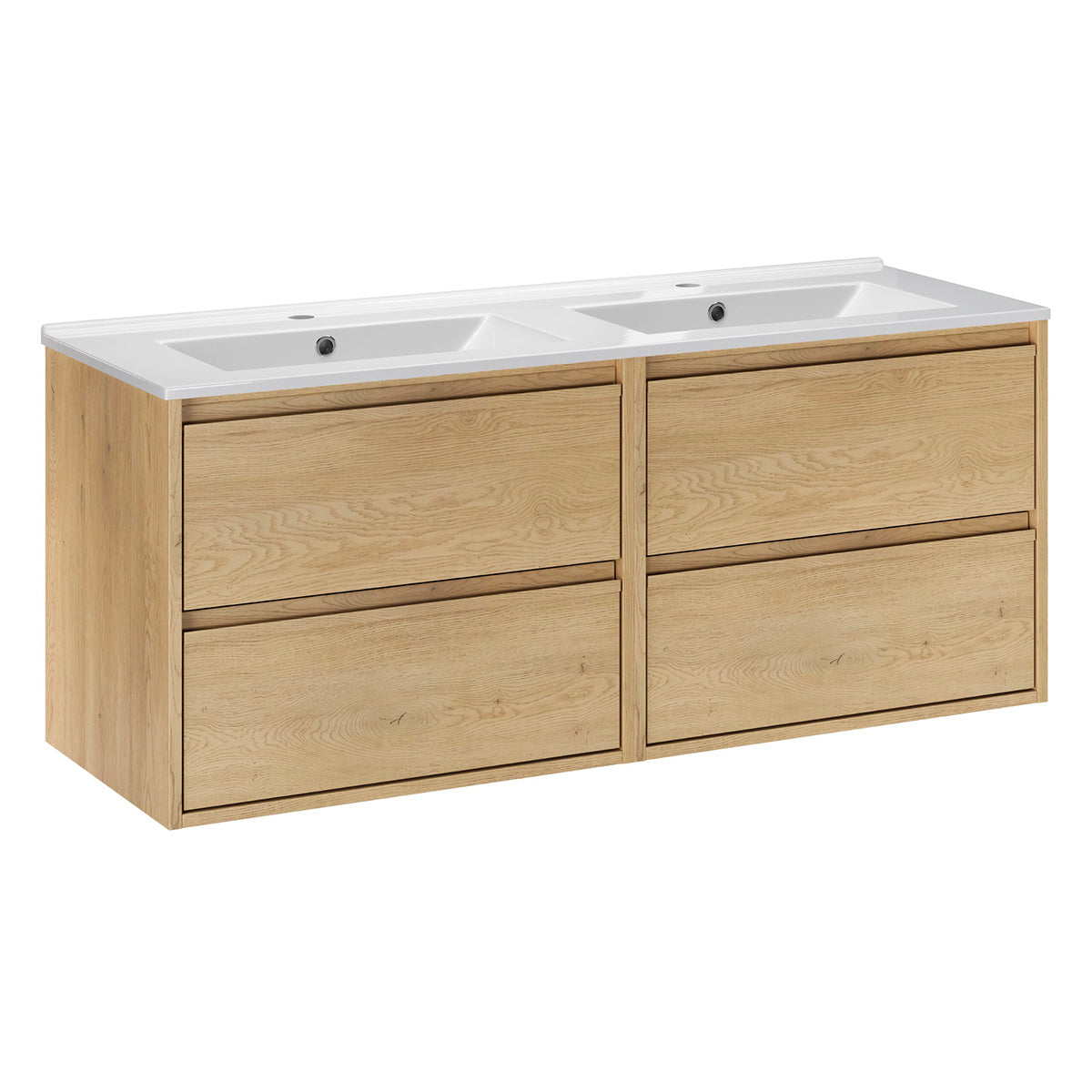 Einbau-doppelwaschtisch 120 Cm Edmé Bois