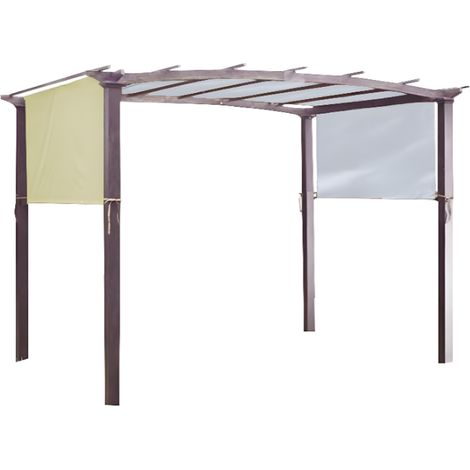 Wasserdichtes Sonnensegel 190t, Für Pergola, Laube, Weinreben, Garten, Beige, 5,2 X 2 M
