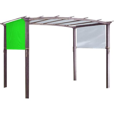 Wasserdichtes Sonnensegel 190t, Für Pergola, Laube, Weinreben, Garten, Grün, 5,2 X 2 M