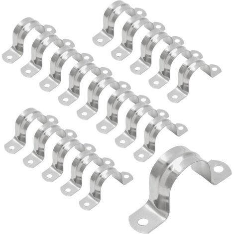 Alliandisc Edelstahl-u-schlauchschelle, Halbrunde Schlauchschelle Für Luft-/wasserschläuche, Wasserschlaucharmaturen – 25 Mm