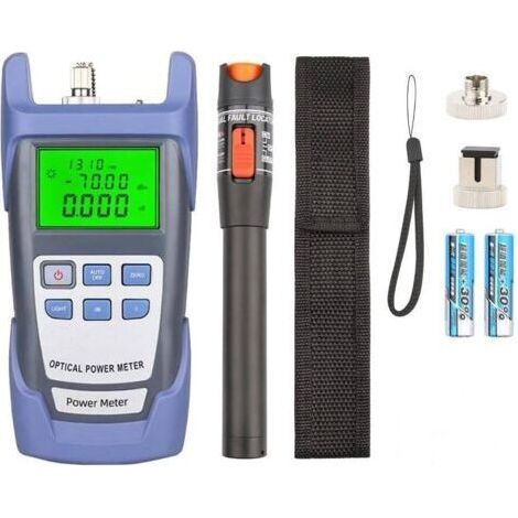 Alliandis Glasfaser-werkzeugset Mit 10-mw-lichtleistungsmesser, Tragbarem Glasfaser-tester Im Stiftformat Mit Rotlicht