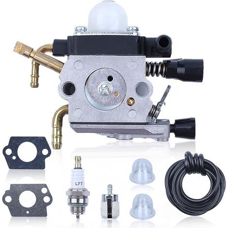Alliandishaishine Vergaser Für Stihl Hs81 Hs81r Hs81rc Hs86 Hs86r Hs86t Rasenmäher Und Heckenschere, Ersatzteil Zama C1q-s225, Inklusive Zündkerze, Ölleitung Und Kraftstofffilter 4237 120 0606
