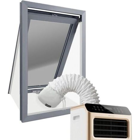 Alliandisulisem Klimaanlagen-fensterdichtung, Tragbares Universal-fensterdichtungsset, 190 Cm, Mit Reißverschluss Und Klebeverschlüssen