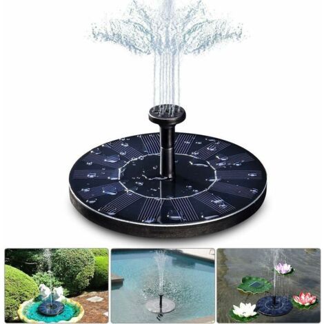 Alliandisfontana Solare, Solarpumpe Für Gartenteiche Mit 1,4 W Leistung Und 4 Effekten, Bauhöhe 70 Cm, Solarpumpe, Verzinkte Pumpe Für Gartenteiche Oder Wasserbecken, Vasca Per