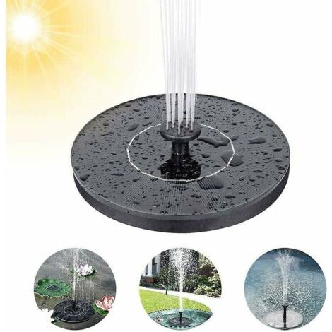 Alliandisulisem – Solarbrunnen Für Den Außenbereich Mit Pumpe – Monokristallines Panel – Wassersäulenhöhe 30-50 Cm – 7 Designs Für Teiche Und Vogeltränken