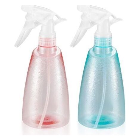 Alliandis Set Mit 2 X 500 Ml Sprühflaschen – Kunststoff – Sprühflasche – Für Die Reinigung Von Haus, Garten, Friseursalon, Pflanzen Und Blumen – Rosa/grün