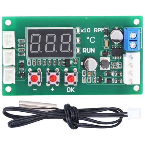 Alliandisc 4-draht-pwm-temperaturregler Mit Lüfter, Digitalmodul Für Ebm Ec 5a Dc12-48v