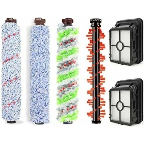 Alliandis Bissell Crosswave Staubsauger-bürstenzubehör – Set Mit 4 Hauptbürsten Und 2 Filtersieben – Mikrofaser Und Nylon