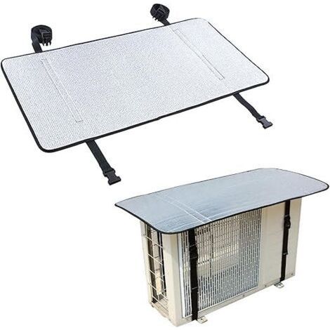 Alliandisc Aluminium-außenabdeckung Für Klimaanlagen, Schutz Für Außengeräte, Abdeckung Für Wärmepumpen (80 X 40 Cm), Staubschutz Für Klimaanlagen