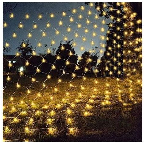 Alliandis Lichterkette Mit 192 Leds, 3 M X 2 M, 8 Modi, Wasserdicht, Dimmbar, Für Schlafzimmer, Weihnachten, Hochzeit, Party, Zuhause, Garten, Warmweiß (groofoo)