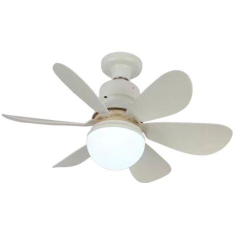 Alliandis Deckenventilator Mit Licht Und Fernbedienung, Dimmbarer Led-deckenventilator, E27-fassung, 6 Flügel