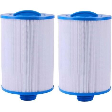 Alliandisulisem – 2er-pack Jacuzzi-filterkartuschen – 150 Mm Durchmesser – 241 Mm Höhe – 100 % Polyesterfaser – 45 M² Kapazität – Fc-0359