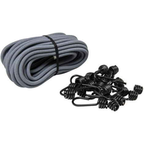 Alliandisr Elastische Spannrolle 10 M, Ø 8 Mm Und 20 Haken